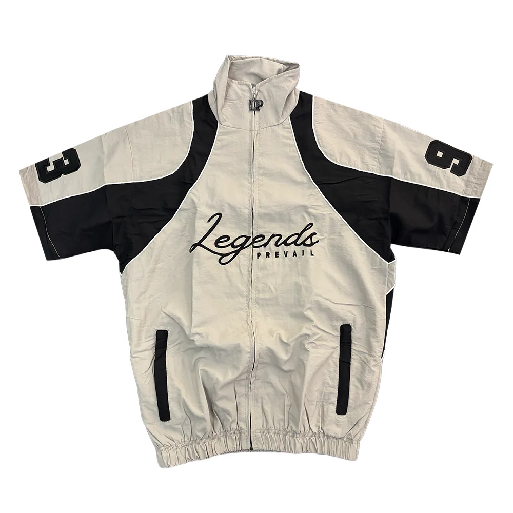Legends Prevail Crinkle Short Set Grey